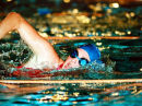 Triathlete Laura Tingley in the Pool